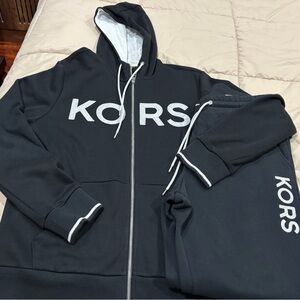 MICHAEL Michael Kors Black Zip-Up Hoodie